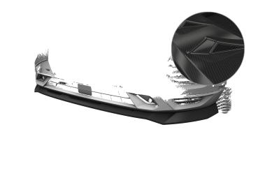 CSR Frontspoiler | Cup-Spoilerlippe mit ABE für Seat Ateca (Typ 5FP, KH7) FR CSL808-C Carbon Look Hochglanz (keine Lackierung erforderlich)