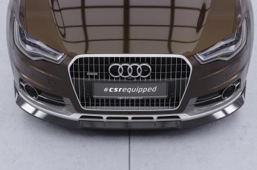 CSR Frontspoiler | Cup-Spoilerlippe mit ABE für Audi A6 C7 (Typ 4G) Allroad CSL809-S strukturiert schwarz matt (keine Lackierung erforderlich)