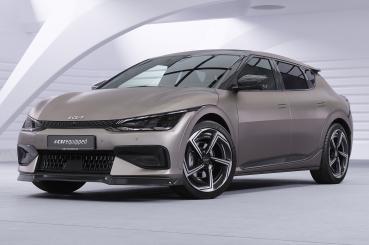 CSR Frontspoiler | Cup-Spoilerlippe mit ABE für Kia EV6 GT / GT-Line CSL814-S strukturiert schwarz matt (keine Lackierung erforderlich)