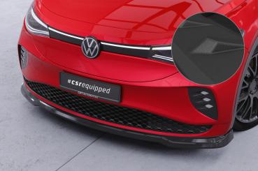 CSR Frontspoiler | Cup-Spoilerlippe mit ABE für VW ID.5 GTX CSL815-S strukturiert schwarz matt (keine Lackierung erforderlich)