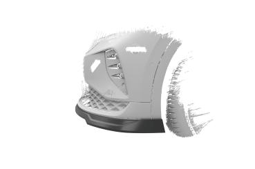 CSR Frontspoiler | Cup-Spoilerlippe mit ABE für VW ID.5 GTX CSL815-C Carbon Look Hochglanz (keine Lackierung erforderlich)