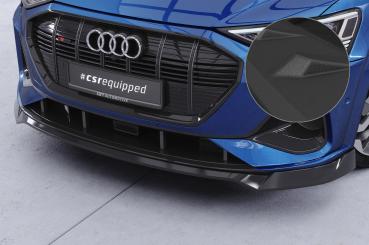 CSR Frontspoiler | Cup-Spoilerlippe mit ABE für Audi e-tron GE CSL817-S strukturiert schwarz matt (keine Lackierung erforderlich)