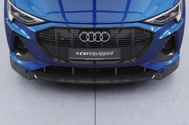 CSR Frontspoiler | Cup-Spoilerlippe mit ABE für Audi e-tron GE CSL817-G Glossy schwarz Hochglanz (keine Lackierung erforderlich)