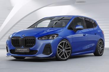 CSR Frontspoiler | Cup-Spoilerlippe mit ABE für BMW 2er U06 Active Tourer CSL821-G Glossy schwarz Hochglanz (keine Lackierung erforderlich)