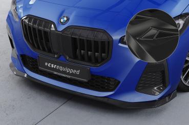 CSR Frontspoiler | Cup-Spoilerlippe mit ABE für BMW 2er U06 Active Tourer CSL821-G Glossy schwarz Hochglanz (keine Lackierung erforderlich)