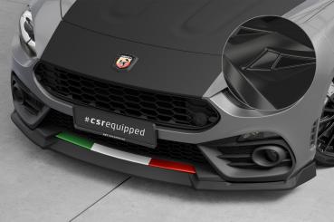 CSR Frontspoiler | Cup-Spoilerlippe mit ABE für Fiat Abarth 124 Spider CSL824-G Glossy schwarz Hochglanz (keine Lackierung erforderlich)