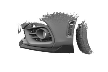 CSR Frontspoiler | Cup-Spoilerlippe mit ABE für Fiat Abarth 124 Spider CSL824-L Lackierung erforderlich (unlackiert roh)