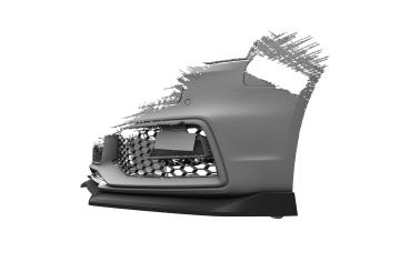 CSR Frontspoiler | Cup-Spoilerlippe mit ABE für Audi A4 / S4 B8 (Typ 8K) CSL825-C Carbon Look Hochglanz (keine Lackierung erforderlich)