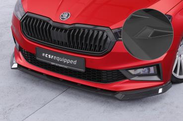 CSR Frontspoiler | Cup-Spoilerlippe mit ABE für Skoda Fabia 4 Monte Carlo CSL829-L Lackierung erforderlich (unlackiert roh)