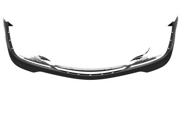 CSR Frontspoiler | Cup-Spoilerlippe mit ABE für Porsche 911/996 CSL831-G Glossy schwarz Hochglanz (keine Lackierung erforderlich)