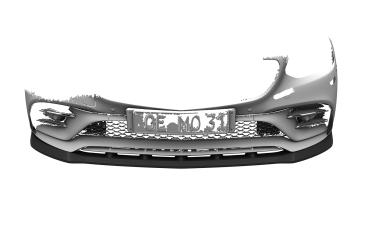 CSR Frontspoiler | Cup-Spoilerlippe mit ABE für Mercedes-Benz SLC R172 43 AMG CSL833-L Lackierung erforderlich (unlackiert roh)