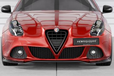CSR Frontspoiler | Cup-Spoilerlippe mit ABE für Alfa Romeo Giulietta (Typ 940) CSL834-C Carbon Look Hochglanz (keine Lackierung erforderlich)