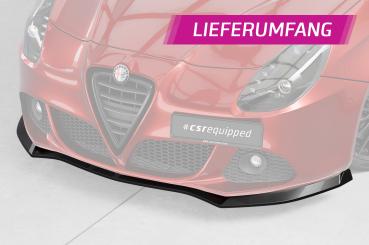 CSR Frontspoiler | Cup-Spoilerlippe mit ABE für Alfa Romeo Giulietta (Typ 940) CSL834-C Carbon Look Hochglanz (keine Lackierung erforderlich)