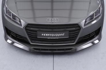 CSR Frontspoiler | Cup-Spoilerlippe mit ABE für Audi TT FV/8S CSL835-G Glossy schwarz Hochglanz (keine Lackierung erforderlich)