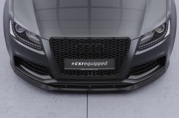 CSR Frontspoiler | Cup-Spoilerlippe mit ABE für Audi RS5 (8T) CSL837-C Carbon Look Hochglanz (keine Lackierung erforderlich)
