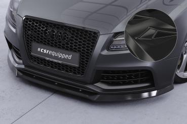 CSR Frontspoiler | Cup-Spoilerlippe mit ABE für Audi RS5 (8T) CSL837-G Glossy schwarz Hochglanz (keine Lackierung erforderlich)