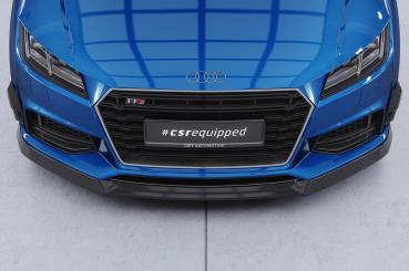 CSR Frontspoiler | Cup-Spoilerlippe mit ABE für Audi TT S-Line / TTS FV/8S CSL840-G Glossy schwarz Hochglanz (keine Lackierung erforderlich)