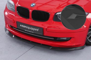 CSR Frontspoiler | Cup-Spoilerlippe mit ABE für BMW 1er E81 / E87 CSL841-S strukturiert schwarz matt (keine Lackierung erforderlich)