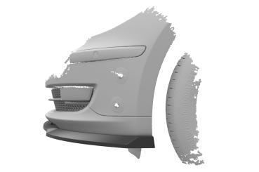 CSR Frontspoiler | Cup-Spoilerlippe mit ABE für BMW 1er E81 / E87 CSL841-G Glossy schwarz Hochglanz (keine Lackierung erforderlich)