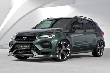 CSR Frontspoiler | Cup-Spoilerlippe mit ABE für Cupra Ateca (Typ 5FP, KH7) CSL842-C Carbon Look Hochglanz (keine Lackierung erforderlich)