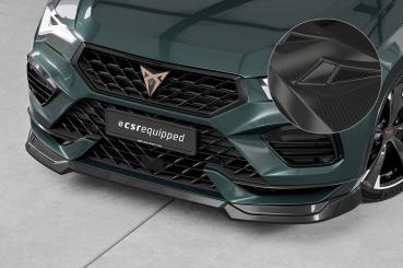 CSR Frontspoiler | Cup-Spoilerlippe mit ABE für Cupra Ateca (Typ 5FP, KH7) CSL842-C Carbon Look Hochglanz (keine Lackierung erforderlich)