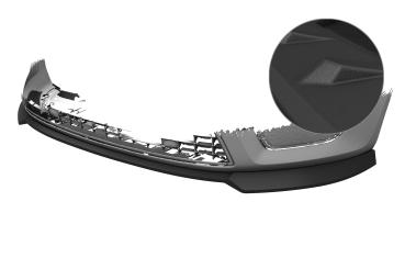 CSR Frontspoiler | Cup-Spoilerlippe mit ABE für Ford Mondeo MK4 (BA7) CSL844-S strukturiert schwarz matt (keine Lackierung erforderlich)