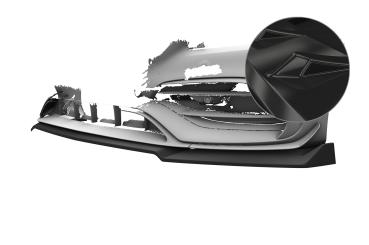 CSR Frontspoiler | Cup-Spoilerlippe mit ABE für Mercedes Benz A-Klasse W176 A45 AMG CSL846-G Glossy schwarz Hochglanz (keine Lackierung erforderlich)