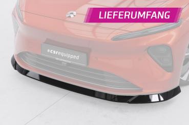 CSR Frontspoiler | Cup-Spoilerlippe mit ABE für Nio ET7 CSL847-S strukturiert schwarz matt (keine Lackierung erforderlich)