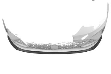 CSR Frontspoiler | Cup-Spoilerlippe mit ABE für Seat Arona FR CSL850-S strukturiert schwarz matt (keine Lackierung erforderlich)