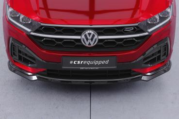 CSR Frontspoiler | Cup-Spoilerlippe mit ABE für VW T-Roc (A1) R-Line CSL851-G Glossy schwarz Hochglanz (keine Lackierung erforderlich)