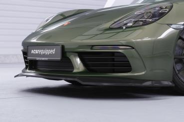 CSR Frontspoiler | Cup-Spoilerlippe mit ABE für Porsche 718 Boxster 982 / 718 Cayman 982 CSL853-L Lackierung erforderlich (unlackiert roh)