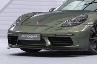 CSR Frontspoiler | Cup-Spoilerlippe mit ABE für Porsche 718 Boxster 982 / 718 Cayman 982 CSL853-L Lackierung erforderlich (unlackiert roh)