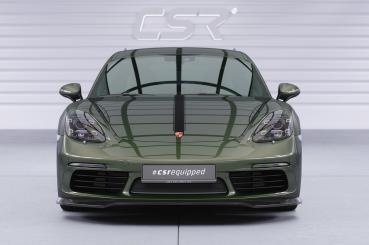 CSR Frontspoiler | Cup-Spoilerlippe mit ABE für Porsche 718 Boxster 982 / 718 Cayman 982 CSL853-L Lackierung erforderlich (unlackiert roh)