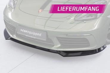 CSR Frontspoiler | Cup-Spoilerlippe mit ABE für Porsche 718 Boxster 982 / 718 Cayman 982 CSL853-L Lackierung erforderlich (unlackiert roh)