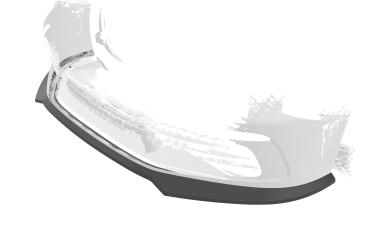 CSR Frontspoiler | Cup-Spoilerlippe mit ABE für Porsche 718 Boxster 982 / 718 Cayman 982 CSL853-L Lackierung erforderlich (unlackiert roh)