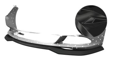 CSR Frontspoiler | Cup-Spoilerlippe mit ABE für BMW 6er E63 / E64 CSL854-G Glossy schwarz Hochglanz (keine Lackierung erforderlich)