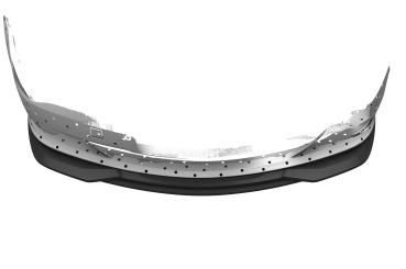 CSR Frontspoiler | Cup-Spoilerlippe mit ABE für BMW 6er E63 / E64 CSL856-G Glossy schwarz Hochglanz (keine Lackierung erforderlich)