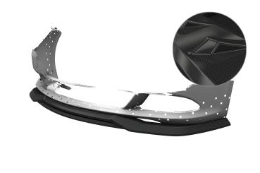 CSR Frontspoiler | Cup-Spoilerlippe mit ABE für BMW 6er E63 / E64 CSL856-C Carbon Look Hochglanz (keine Lackierung erforderlich)