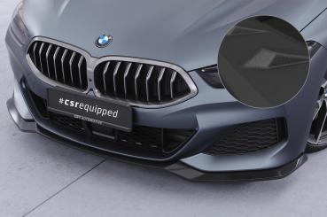 CSR Frontspoiler | Cup-Spoilerlippe mit ABE für BMW 8er G14, G15, G16 CSL858-S strukturiert schwarz matt (keine Lackierung erforderlich)