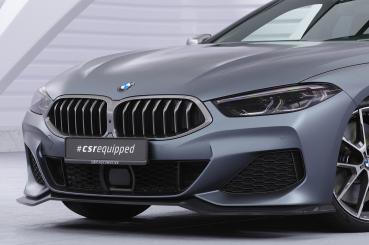 CSR Frontspoiler | Cup-Spoilerlippe mit ABE für BMW 8er G14, G15, G16 CSL858-C Carbon Look Hochglanz (keine Lackierung erforderlich)