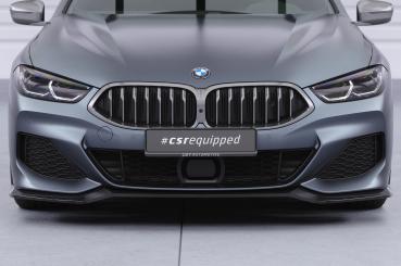 CSR Frontspoiler | Cup-Spoilerlippe mit ABE für BMW 8er G14, G15, G16 CSL858-C Carbon Look Hochglanz (keine Lackierung erforderlich)