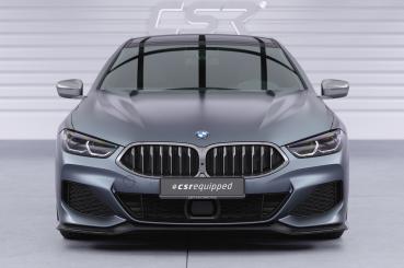 CSR Frontspoiler | Cup-Spoilerlippe mit ABE für BMW 8er G14, G15, G16 CSL858-C Carbon Look Hochglanz (keine Lackierung erforderlich)