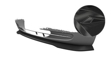 CSR Frontspoiler | Cup-Spoilerlippe mit ABE für Mercedes-Benz Viano W639 / V639 CSL864-C Carbon Look Hochglanz (keine Lackierung erforderlich)