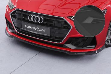 CSR Frontspoiler | Cup-Spoilerlippe mit ABE für Audi A7 / S7 C8 (Typ 4K/F2) CSL868-S strukturiert schwarz matt (keine Lackierung erforderlich)