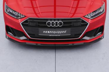 CSR Frontspoiler | Cup-Spoilerlippe mit ABE für Audi A7 / S7 C8 (Typ 4K/F2) CSL868-G Glossy schwarz Hochglanz (keine Lackierung erforderlich)