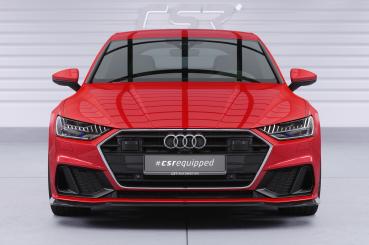 CSR Frontspoiler | Cup-Spoilerlippe mit ABE für Audi A7 / S7 C8 (Typ 4K/F2) CSL868-G Glossy schwarz Hochglanz (keine Lackierung erforderlich)