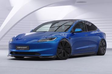 CSR Frontspoiler | Cup-Spoilerlippe mit ABE für Tesla Model 3 CSL869-L Lackierung erforderlich (unlackiert roh)