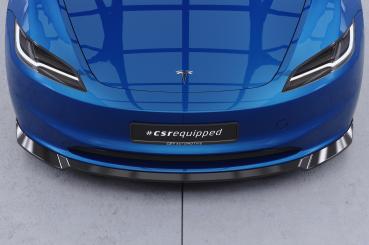 CSR Frontspoiler | Cup-Spoilerlippe mit ABE für Tesla Model 3 CSL869-L Lackierung erforderlich (unlackiert roh)