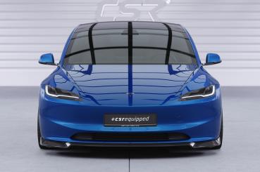 CSR Frontspoiler | Cup-Spoilerlippe mit ABE für Tesla Model 3 CSL869-L Lackierung erforderlich (unlackiert roh)