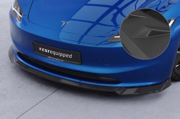 CSR Frontspoiler | Cup-Spoilerlippe mit ABE für Tesla Model 3 CSL869-L Lackierung erforderlich (unlackiert roh)